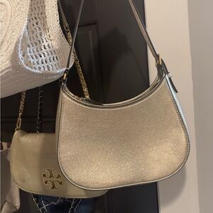 Gold Tory Burch Shoulder Bag